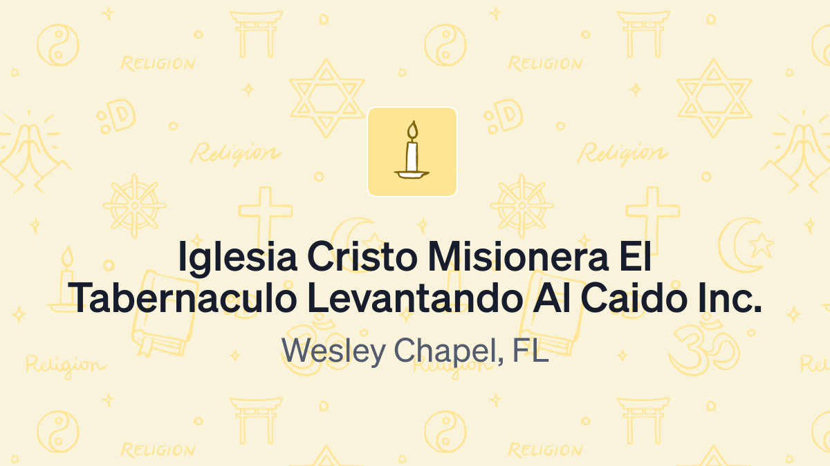 Donate To Iglesia Cristo Misionera El Tabernaculo Levantando Al Caido