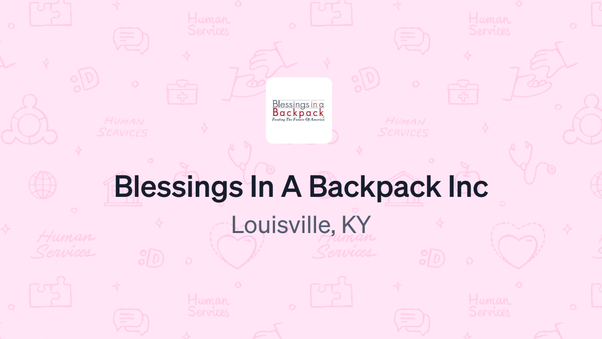 Blessings in a Backpack Louisville Chapter