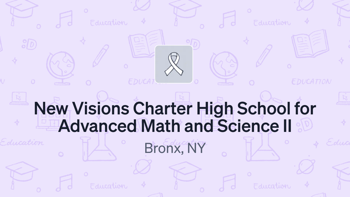 Donate to New Visions Charter High School for Advanced Math and Science